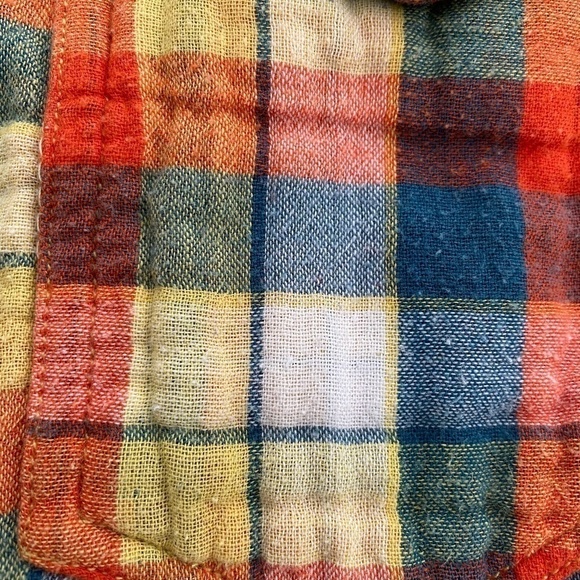 Reversible Billabong plaid flanel snap closure flannel long sleeve plaid shirt M - Picture 6 of 9